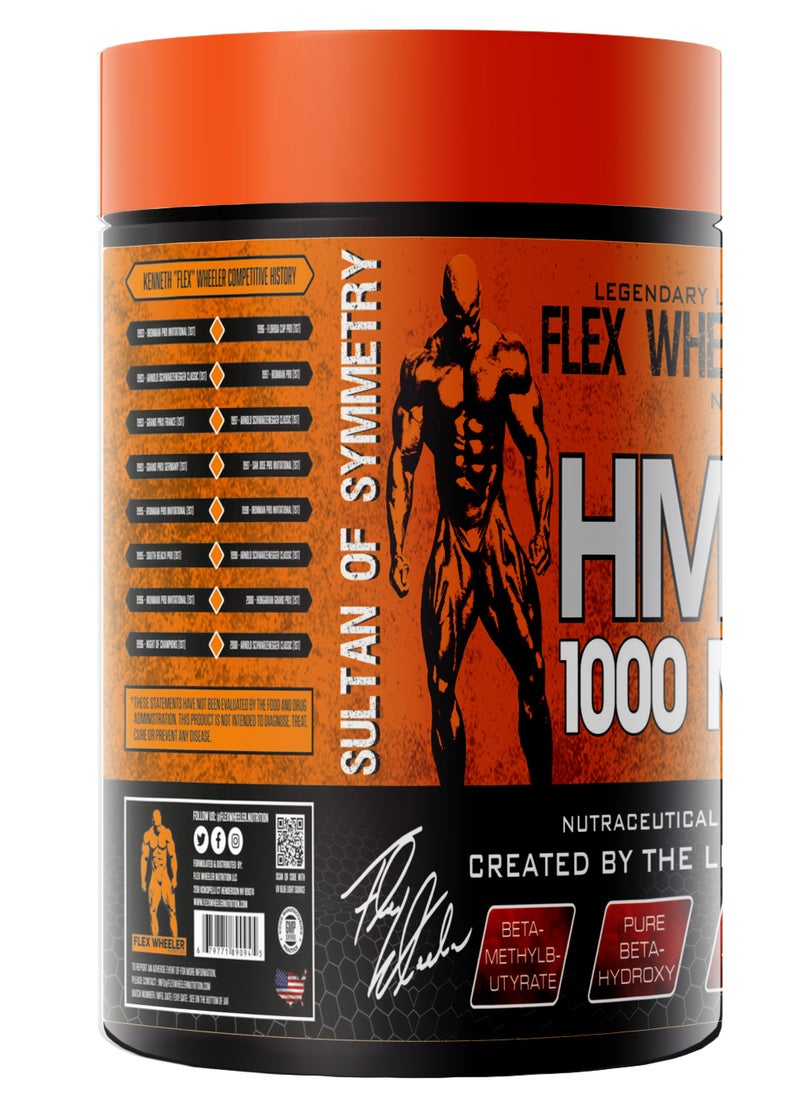 Flex Wheeler Nutrition Flex Wheeler Nutrition HMB 1000mg - Muscle Growth & Recovery Support (90 Tablets)  - Image 2