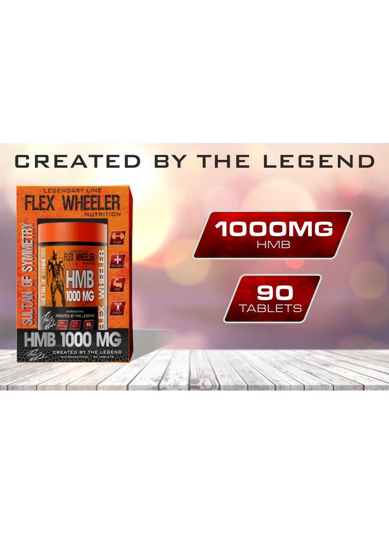 Flex Wheeler Nutrition Flex Wheeler Nutrition HMB 1000mg - Muscle Growth & Recovery Support (90 Tablets)  - Image 5