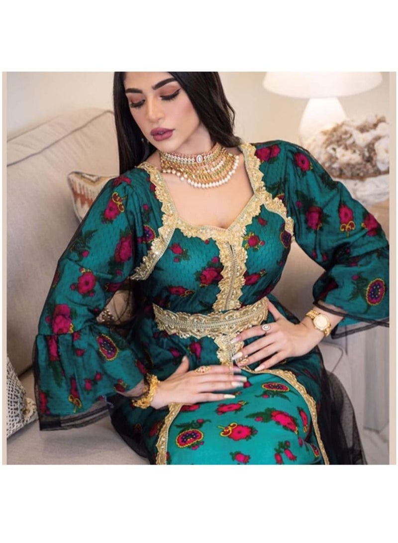 نوثينج فستان نسائي طويلة الأكمام ، متعدد اللوان - مقاس M - Image 2