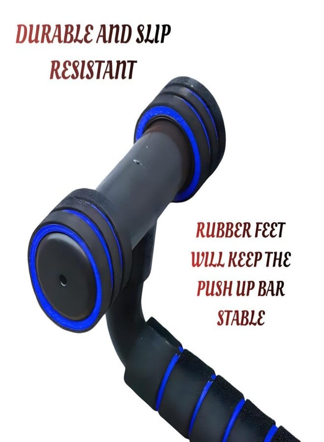 Vuvail Push Up Bars Stand| Abs Material With Cushioned Foam Handle| For Men And Women Home Gym Fitness Equipment| T Shaped| Chest| Dips| Abs| Shoulder| Back Exercise| Arms Workout| Full Upper Body Bodybuliding Tool - Image 5