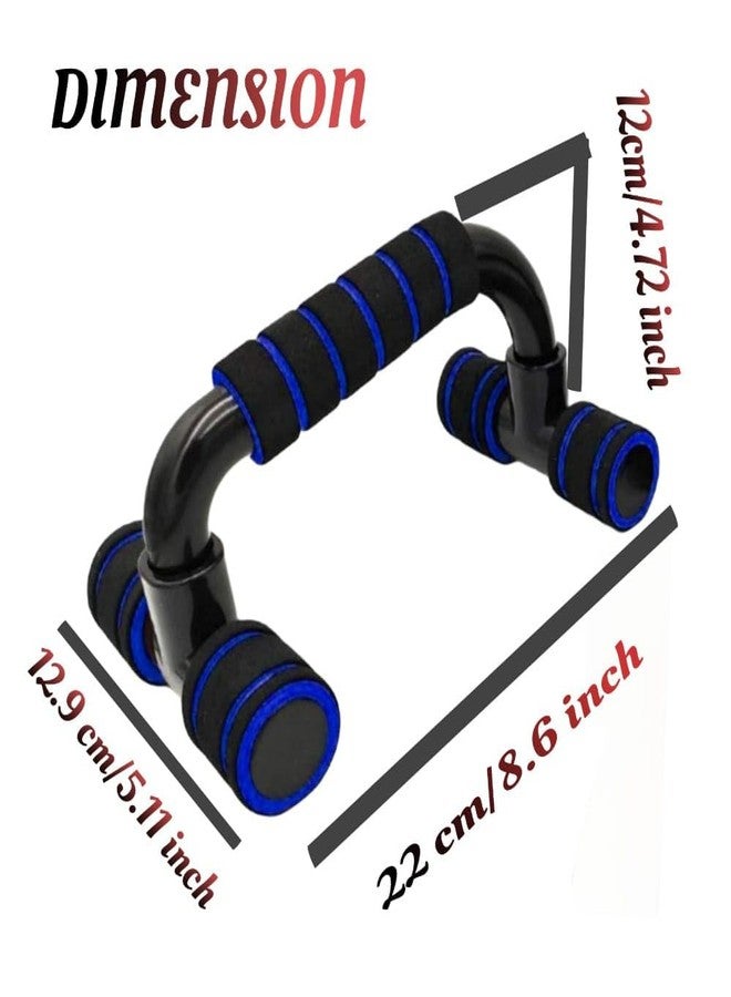 Vuvail Push Up Bars Stand| Abs Material With Cushioned Foam Handle| For Men And Women Home Gym Fitness Equipment| T Shaped| Chest| Dips| Abs| Shoulder| Back Exercise| Arms Workout| Full Upper Body Bodybuliding Tool - Image 2