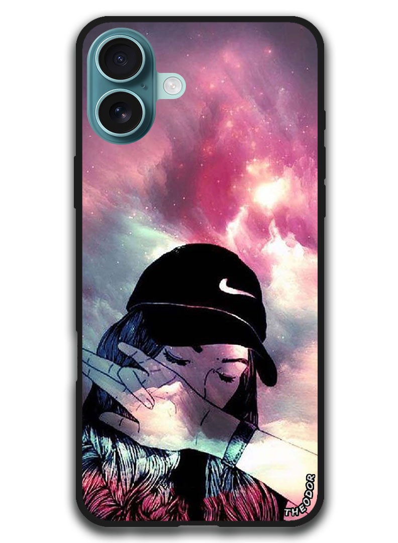 Theodor Protective Case Anti Scratch Shock Proof Bumper Cover For iPhone 16 (6.1)-inch Girl Sob - Image 1