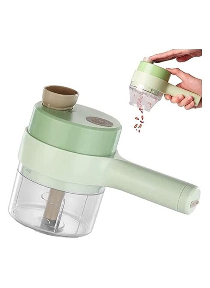 C M E 4 in 1 Handheld Electric Vegetable Cutter Set Wireless Food Processor Carrot Potato Chopper Cutting  - Image 5