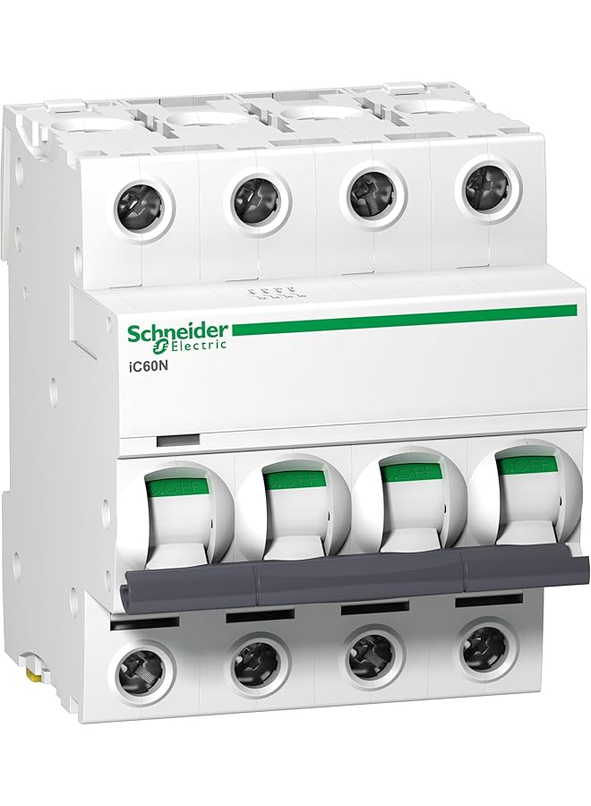 Schneider Electric Acti9 Ic60N 4P 25A C Miniature Circuit Breaker