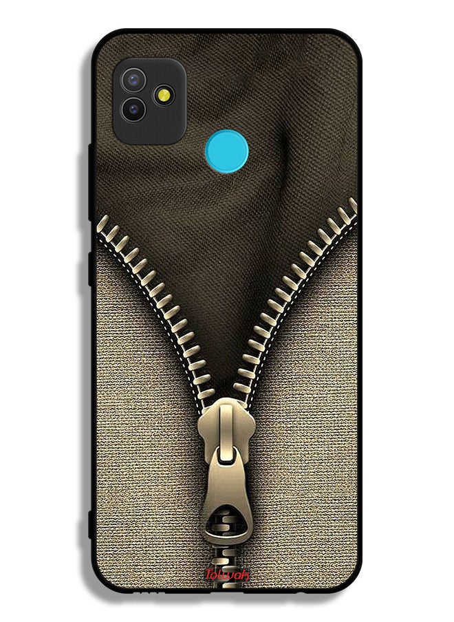 Tolwak Tecno Pop 5 Protective Case Cover Zip Pattern  - Image 2