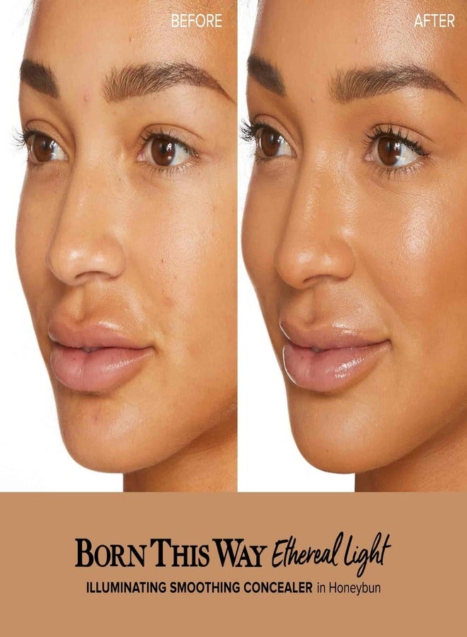 Too FacedCosmetics Too Faced Born This Way Ethereal Light Illuminating Smoothing Concealer Honeybun - Tan With Rosy Undertones 5ml  - Image 3