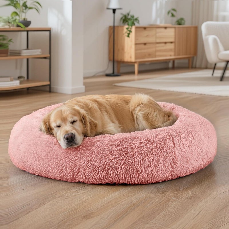 Hoewina Dog Beds Large Sized Dog and Cats, 32in Pet Beds for Large Pet, Washable Indestructible Extra Large Dog Bed (Pink) - Image 5