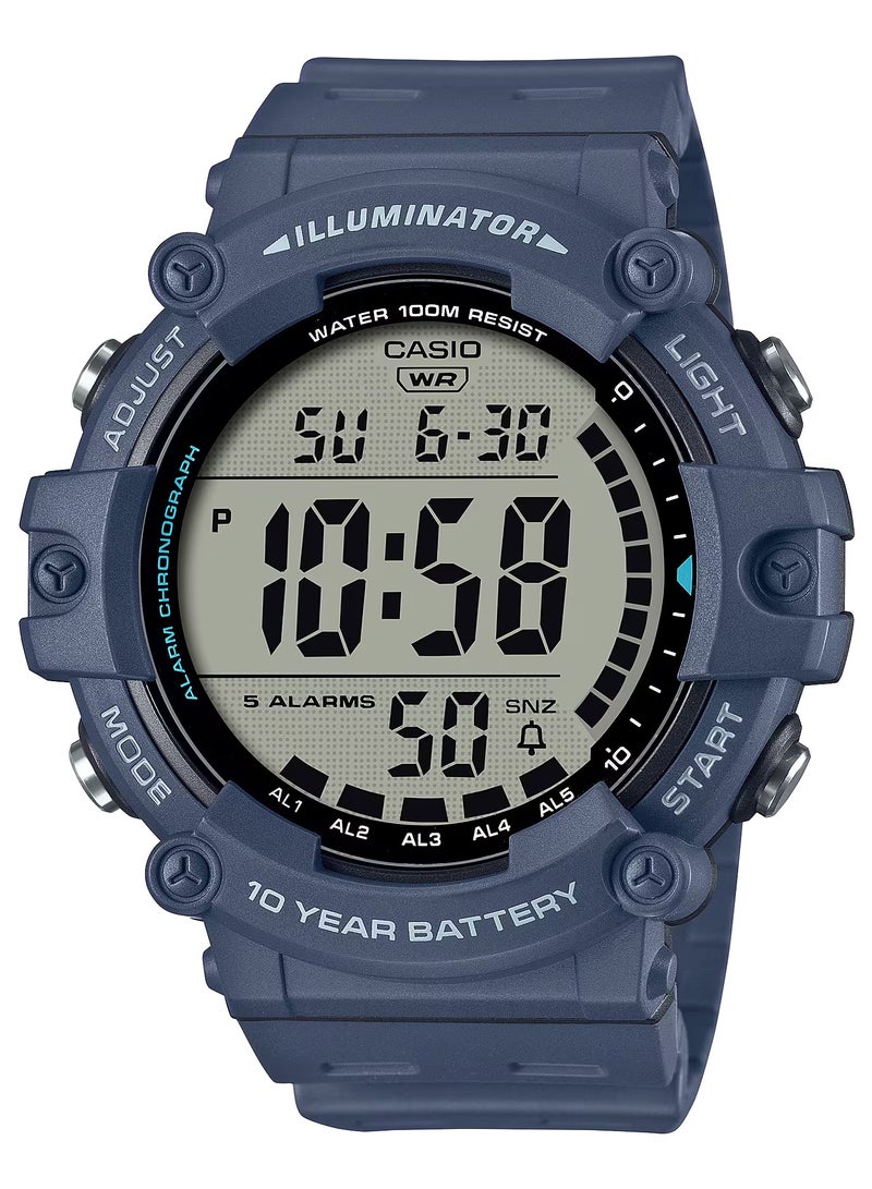 CASIO Casio Men's Watch - AE-1500WH-2AVDF Grey Dial, Blue Band  - Image 1
