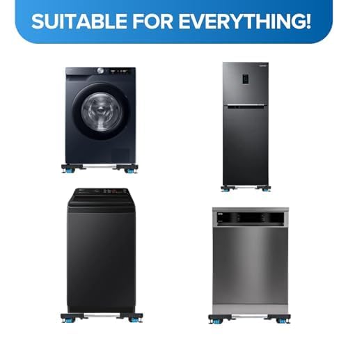 DEVENTURES DEVENTURES Heavy Duty Adjustable Stainless Steel Stand for TOP Front Load Washing Machineair CoolerRefrigeratorDishwasher with Load Capacity Upto 800 KGs  - Image 4