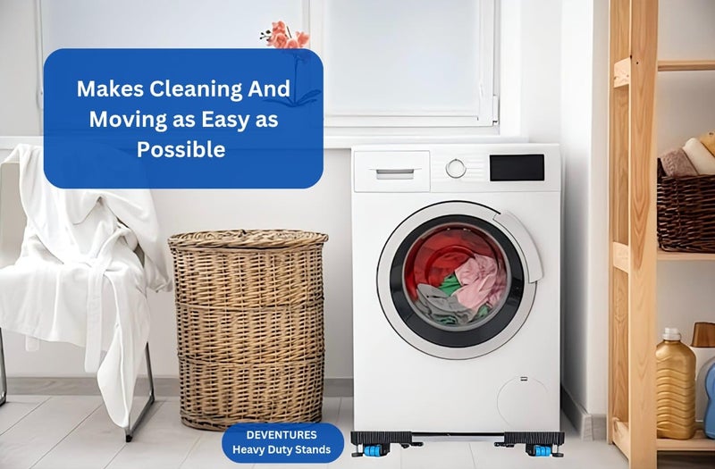 DEVENTURES DEVENTURES Heavy Duty Adjustable Stainless Steel Stand for TOP Front Load Washing Machineair CoolerRefrigeratorDishwasher with Load Capacity Upto 800 KGs  - Image 5