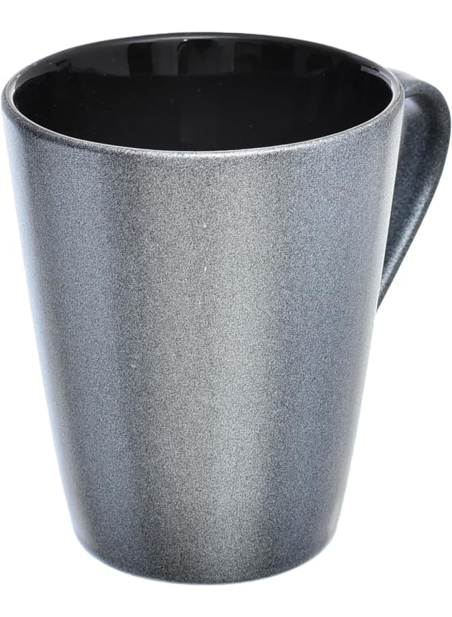 Rosa Porcelain Shiffle Mug, Metallic Grey - Image 2