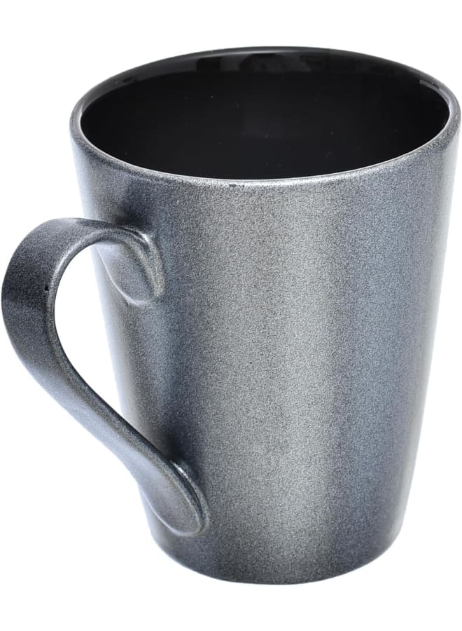 Rosa Porcelain Shiffle Mug, Metallic Grey - Image 3