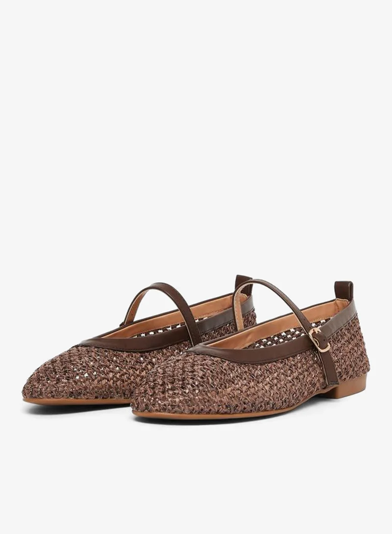 ستايلي حذاء باليرينا فلات منسوجة