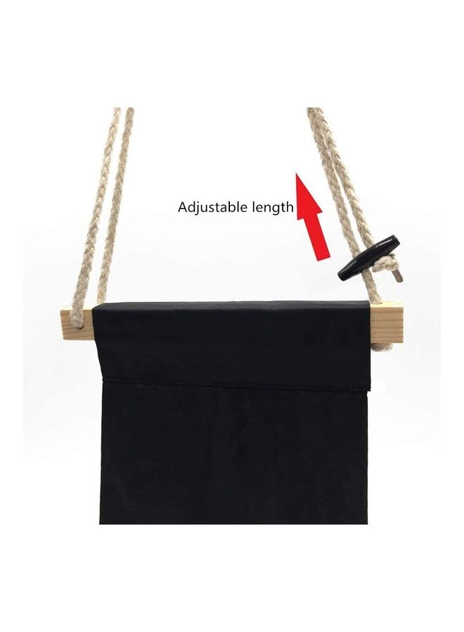 NIBEMINENT Portable Adjustable Foot Hammock Black 9 x 7 20cm - Image 4