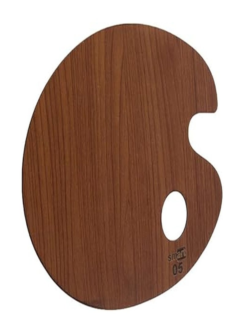 سمارت بالتة خشب من سمارت بيضاوي وسط- بني - Image 3