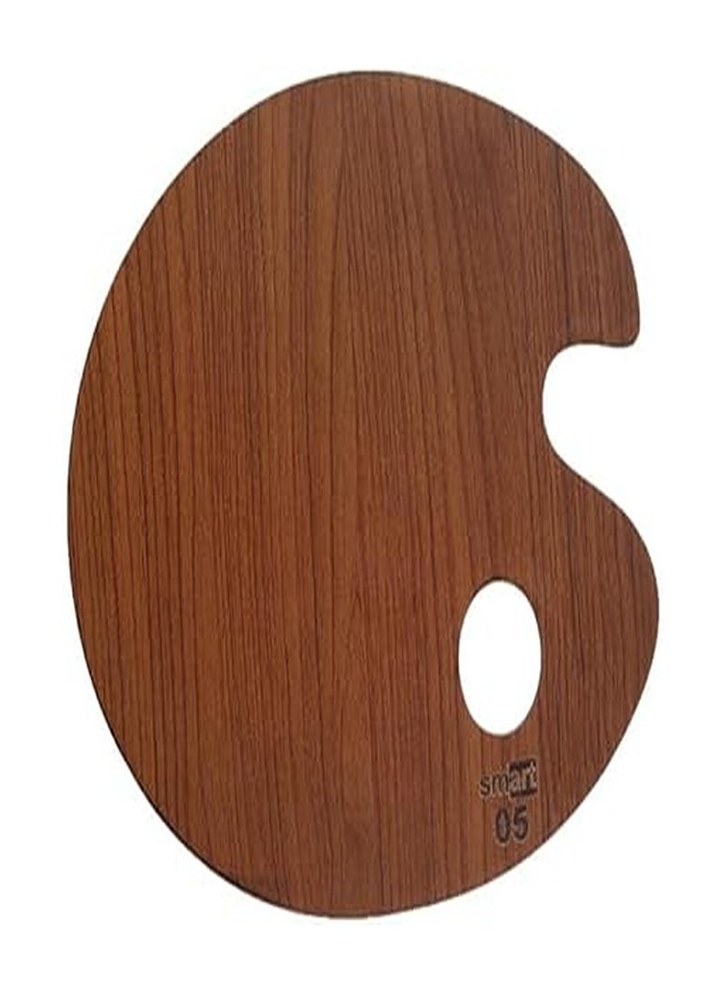 سمارت بالتة خشب من سمارت بيضاوي وسط- بني - Image 2