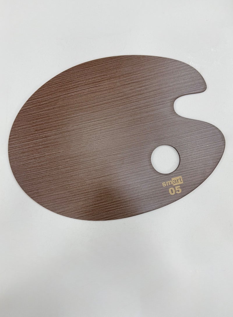 سمارت بالتة خشب من سمارت بيضاوي وسط- بني - Image 4