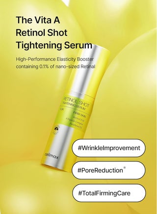 The Vita A Retinol Shot Tightening Serum | with Pure Vitamin A Retinol, Peptide, Pore Minimizer, Wrinkles & Fine Lines, Firmer Skin, 30ml - view 4