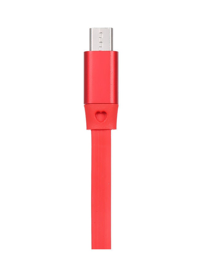 NIBEMINENT 3-In-1 Noodle Design Charging Cable Red  - Image 2