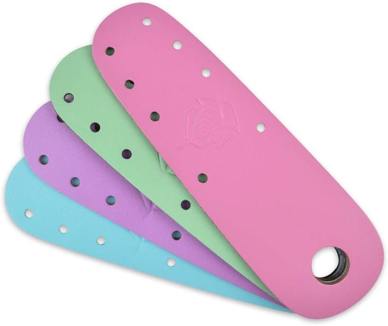 Roller Skates - 100% Australian Leather Flat Toe Guard Protectors - Roller Skate Derby Speed - Pastel Pair