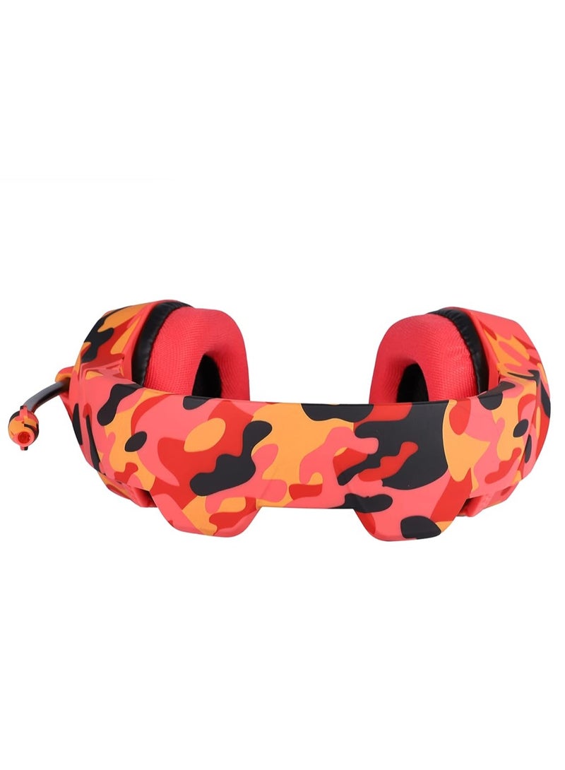 ONIKUMA K1 Stereo Wired Gaming Headset with Mic and Volume Control for Mobile and PC Compatible with Xbox One and Nintendo Switch - Red - Image 2