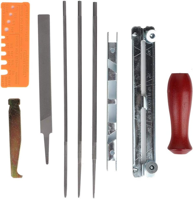CHAIN SAW SHARPENING KIT TOOL SET FILE PORTABLE METAL COLOR AS SHOWN IN THE PICTURE 10PCS - Image 4