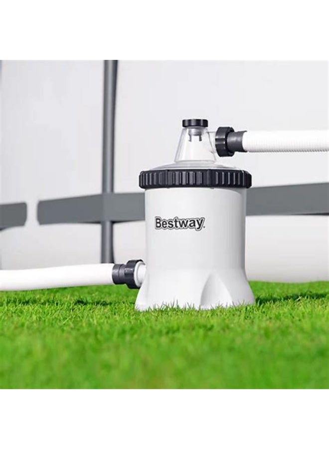 بست واي مضخة فلتر بوليسفير من بيست واي 5.67مضخة ترشيح المسبح من Bestway – نظام ترشيح المسبح فوق الأرض، مضخة فلتر بوليكرة 5.678 لتر8 لتر - Image 5