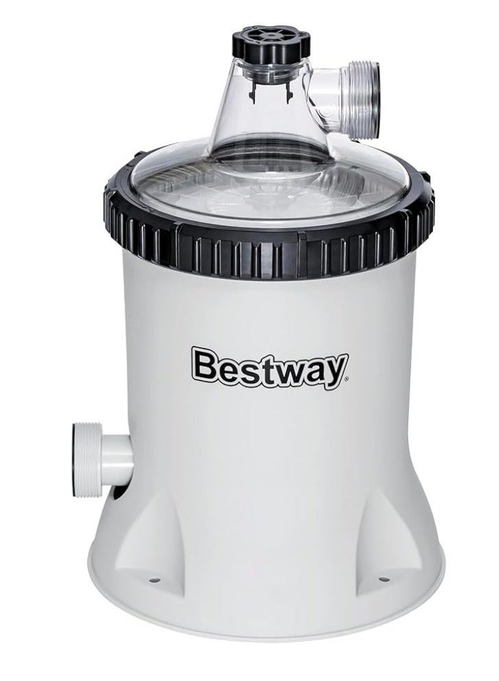 بست واي مضخة فلتر بوليسفير من بيست واي 5.67مضخة ترشيح المسبح من Bestway – نظام ترشيح المسبح فوق الأرض، مضخة فلتر بوليكرة 5.678 لتر8 لتر - Image 1
