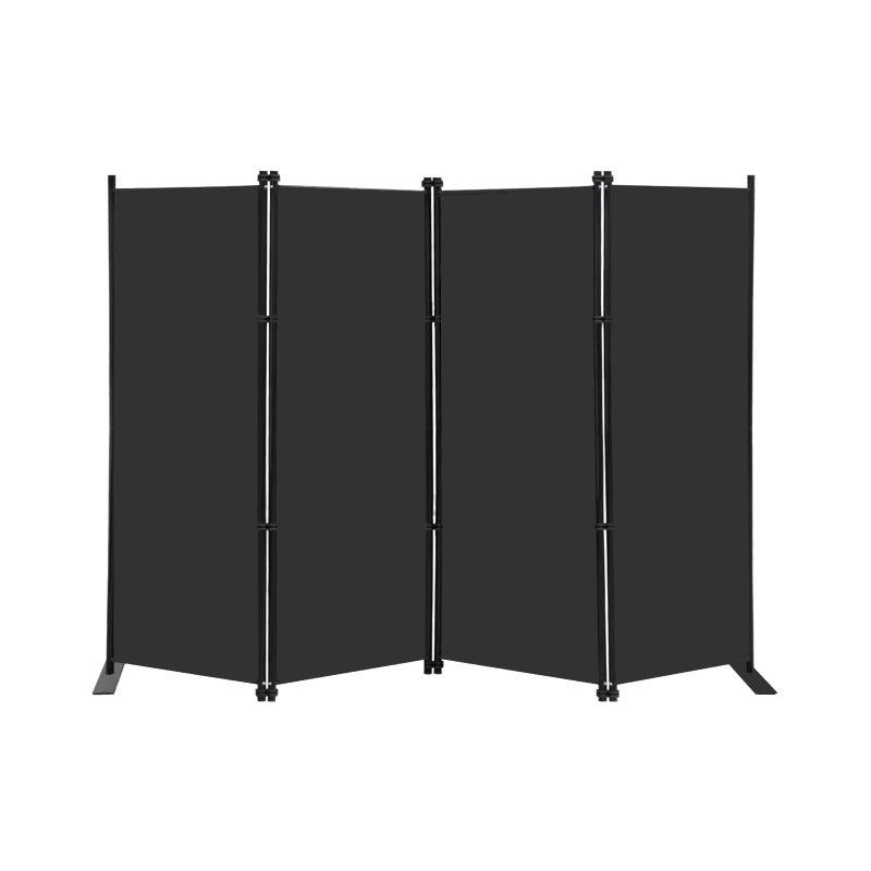 MAYOLIAH 4 Panel Room Divider Screen 6Ft Tall Foldable Privacy Dividers Indoor Wall Partition Room Separator Black - Image 1