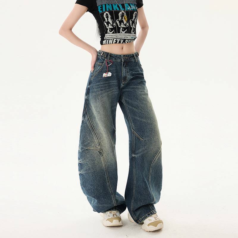 Unisex Casual Daily Denim Jeans - Image 2