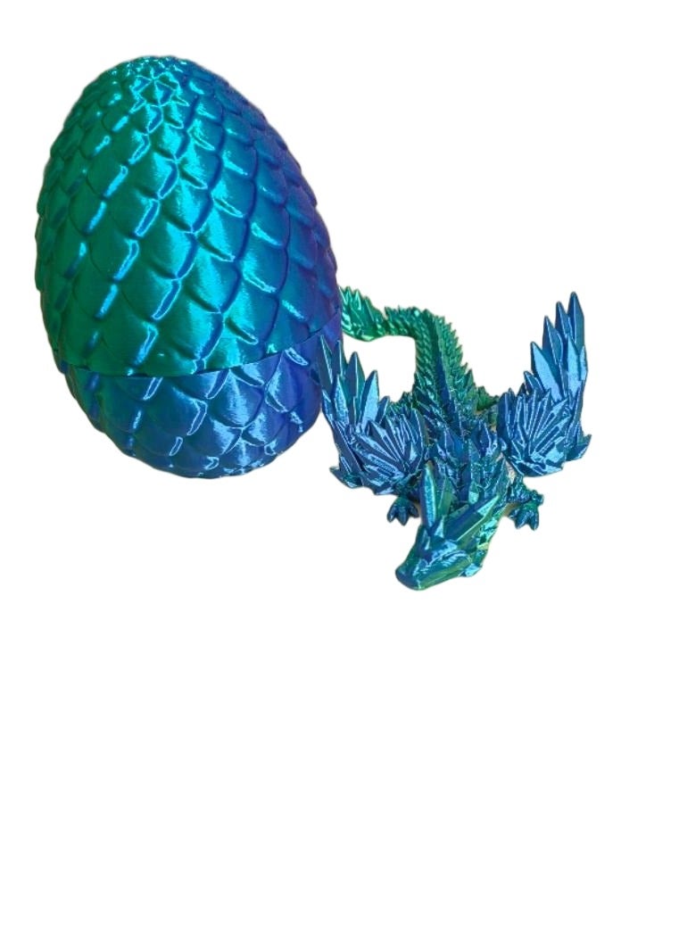 3D Printed Dragon and Dragon Egg