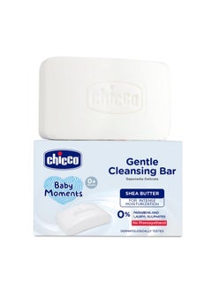 Chicco Baby Moments Gentle Cleansing Bar With Goodness Of Shea Butter, 100G| For Intense Moisturization| Parabens & Phenoxyethanol Free|Dermatologically Tested | Soap For Babies & Kid'S Sensitive Skin  - Image 1