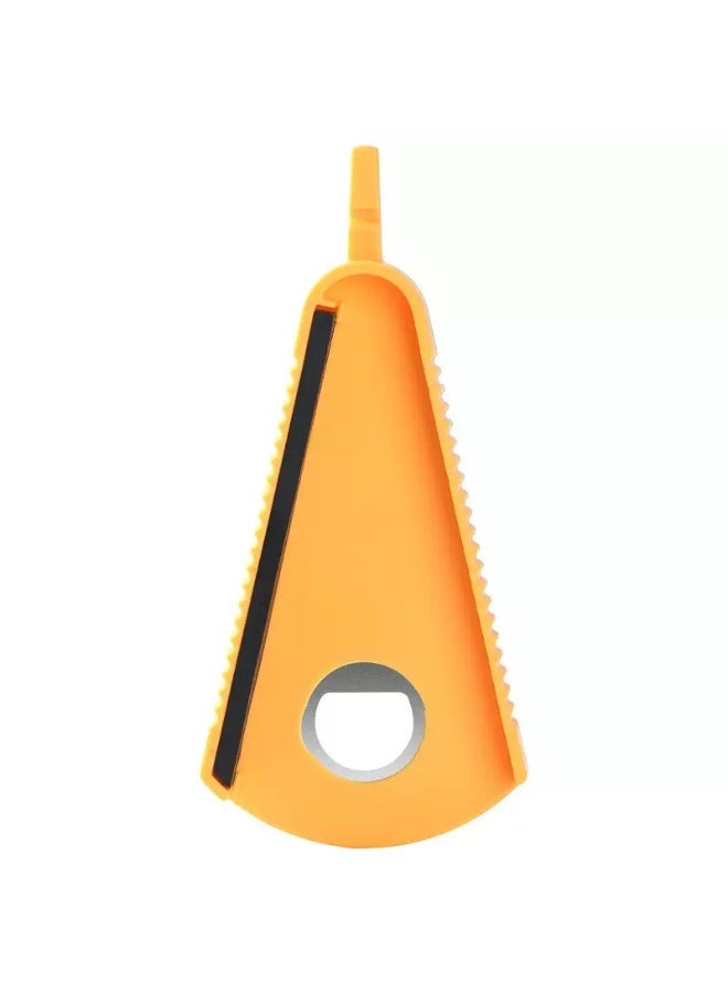Sunspire Multi-purpose bottle opener and can opener - for stubborn cans, all types of bottles and fish cans, kitchen gadget can opener, suitable for women with little strength and the elderly with arthritis (yellow) - Image 2
