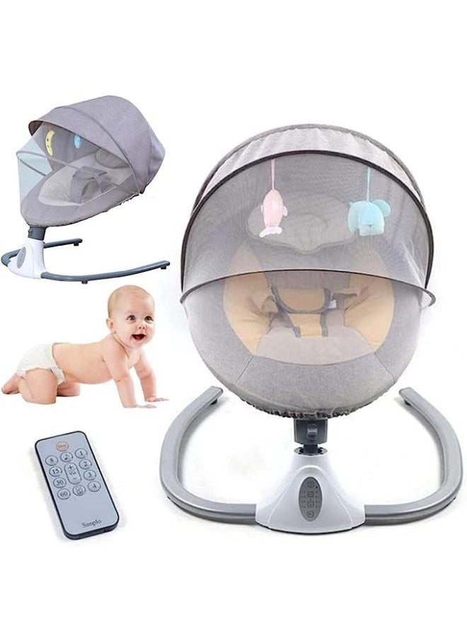 Generic - Baby Swing Multifunctional Aluminum Alloy Baby Rocking Chair Electric Baby Cradle With Remote Control Cradle - Image 1