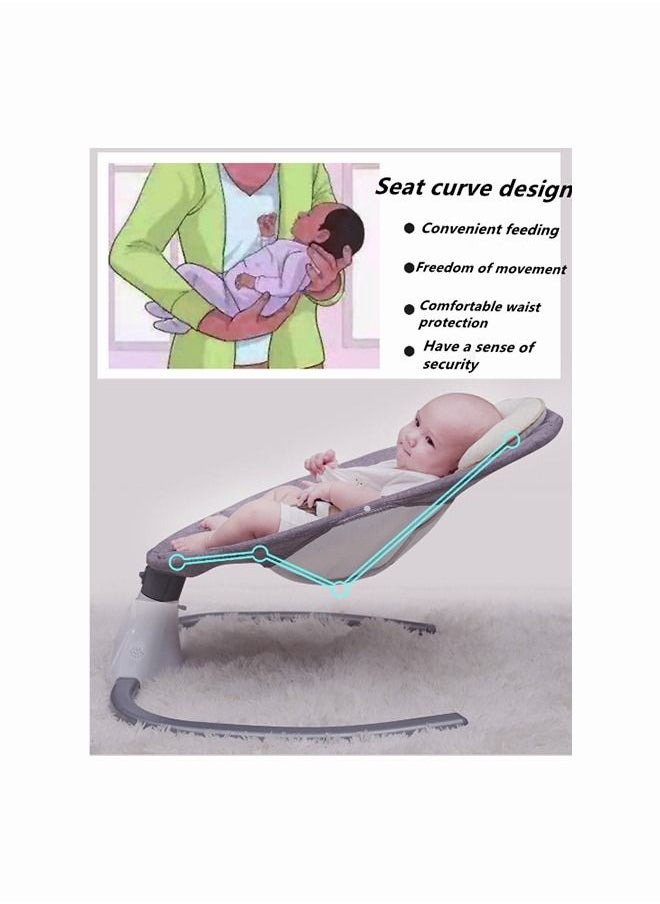 Generic - Baby Swing Multifunctional Aluminum Alloy Baby Rocking Chair Electric Baby Cradle With Remote Control Cradle - Image 1