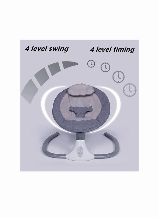 Generic - Baby Swing Multifunctional Aluminum Alloy Baby Rocking Chair Electric Baby Cradle With Remote Control Cradle - Image 1