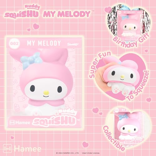 Hamee SquiSHU Buddy Hello Kitty and Friends My Melody Cute Birthday Gift Official Merchandise Toys for Kids Adult Model Jumbo Squishy for Collectors - Image 5