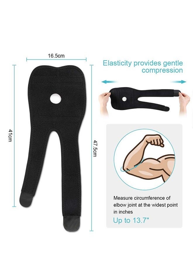 Generic Adjustable Elbow Brace Support Bandage, Breathable Elbow Strap Fitness Elbow Splint for Golfers Elbow Tennis Elbow Arthritis Sports Injury and Provides Support  - Image 2