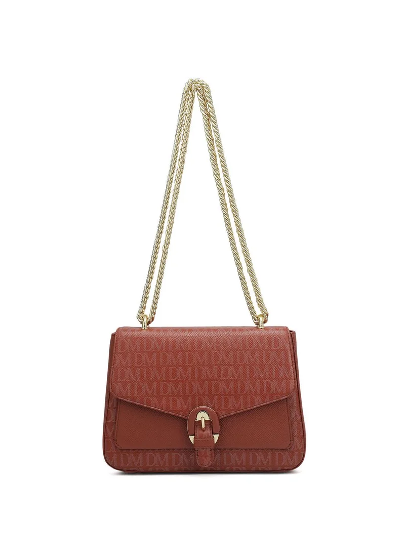 Genuine Leather Red Sling Bag