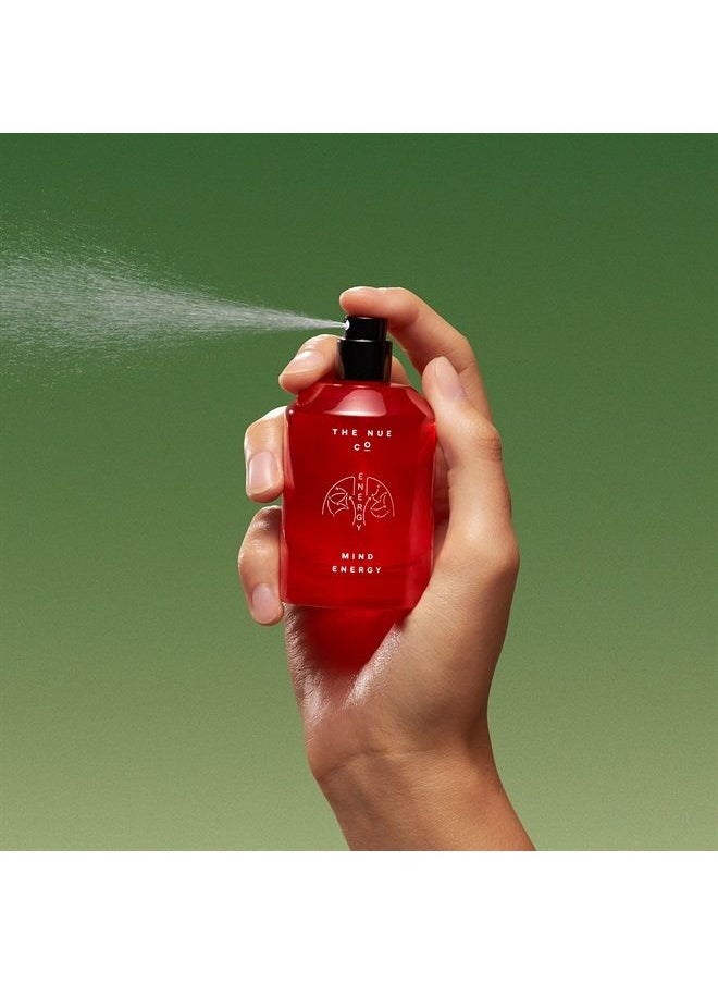 the nue co - . Mind Energy 50ml - Instant Stress Relief Unisex Fragrance - Clary Sage, Juniper, Pink Peppercorn + Clove - Vegan, Paraben-Free, Non-Toxic - Image 1