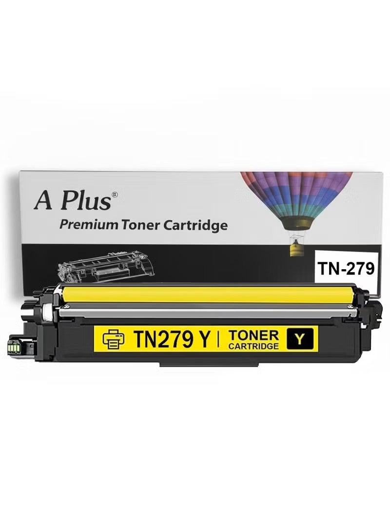 خرطوشة حبر متوافقة A Plus TN-279، لون أصفر، لطابعات Brother HL-L3280CDW، DCP-L3520CDW، DCP-L3560CDW، MFC-L3720CDW، MFC-L3760CDW