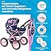 Kinderplay Adjustable Baby Doll Stroller Toy with Foldable Hood Lightweight Design for Dolls Up to 16 Inches Quiet Foam Wheels MachineWashable Bassinet Pram Indoor and Outdoor Play Model KP0262I - Image 4