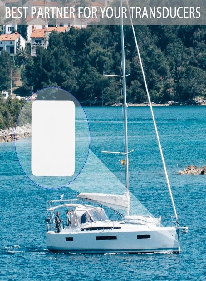JAYEGT لوحة تثبيت محول الطاقة، طقم لوحة تثبيت محول الطاقة المقاومة بدون براغي، لا حاجة للتثبيت في هيكل القارب، يتم تركيبها بسهولة على القارب، مقاس قياسي 4.5 بوصة × 3.5 بوصة (أبيض) - Image 5