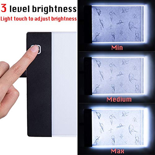 Neeho Flip Book Kit, Neeho Flipbook Kit with Light Pad for Drawing and Tracing with 300 Sheets Premium Pre-drilled Flipbook Paper, LED Lightbox for Making Animation Flipbooks with Binding Screws - Image 4