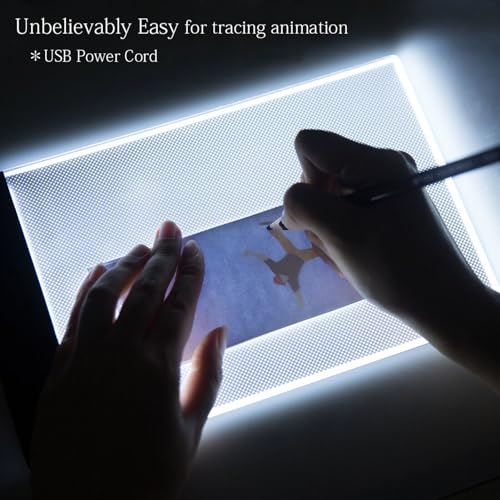 Neeho Flip Book Kit, Neeho Flipbook Kit with Light Pad for Drawing and Tracing with 300 Sheets Premium Pre-drilled Flipbook Paper, LED Lightbox for Making Animation Flipbooks with Binding Screws - Image 2