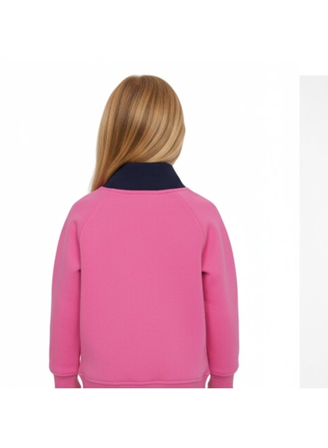 سيزار هودي بناتي قطيفة بنصف رقبة - Image 2