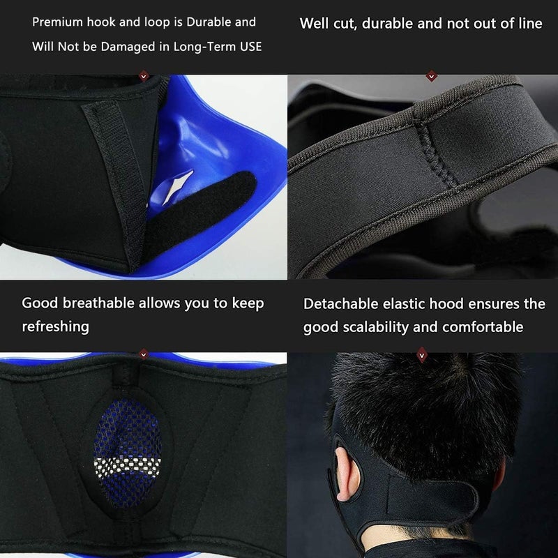 Aoutacc Airsoft Half Face Masks, Evil Demon Monster Kabuki Samurai Hannya Oni Half Face Protective Masks Masquerade Ball, Party, Halloween, Cs War Game - Image 5