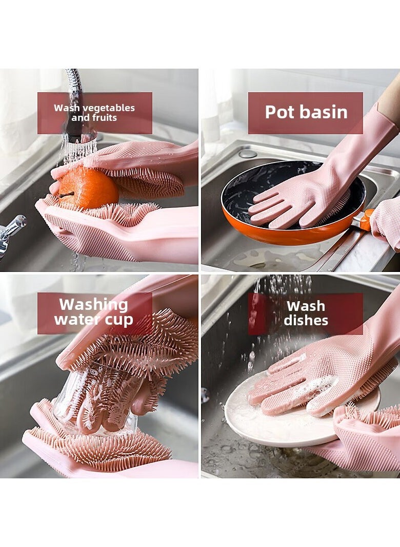 Ucanbe Super-Gentle Pet Bath Gloves - Magic Grooming Tool for Dogs & Cats - Non-Slip Silicone for Easy, Safe Cleaning - Perfect for Kitchen & Washing  - Image 3