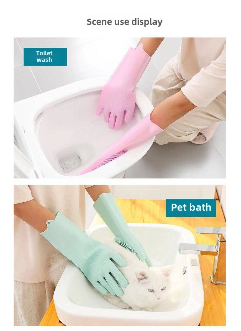 Ucanbe Super-Gentle Pet Bath Gloves - Magic Grooming Tool for Dogs & Cats - Non-Slip Silicone for Easy, Safe Cleaning - Perfect for Kitchen & Washing  - Image 5