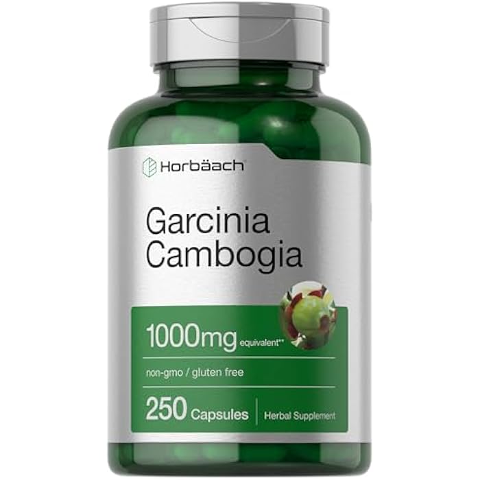 Horbäach Horbaach Garcinia Cambogia Extract Pills | 1000mg | 250 Capsules | Herbal Extract Supplement | Non-GMO, Gluten Free - Image 1